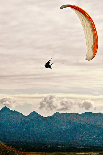 Paraglider, Kincaid Park, Anchorage, Alaska