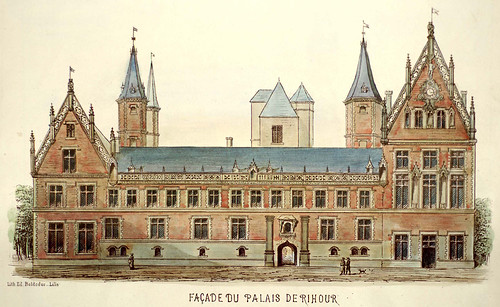 002- Fachada del palacio de Rihour-Lille ancien monumental Edouard Boldoduc  1893