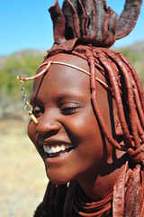 happy himba (luca.gargano) Tags: africa girl smile himba angola gargano namibe ovahimba himbas lucagargano muhimbas muhimba