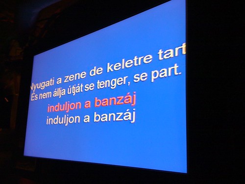 Hungarian karaoke