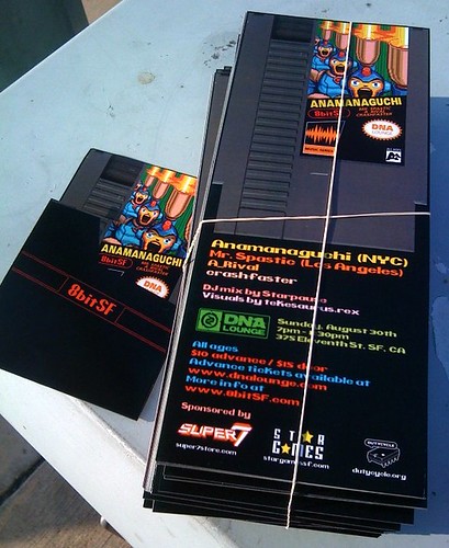 NES themed fliers that @ekimtiki & I designed for @anamanaguchi's upcoming 8bitSF show.