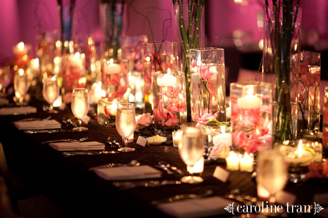 And so many candles sevendegrees wedding More details of the head table 
