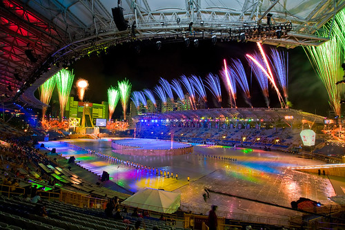 2009 Summer Deaflympics Opening Rehearsal Fireworks 聽奧開幕預演煙火