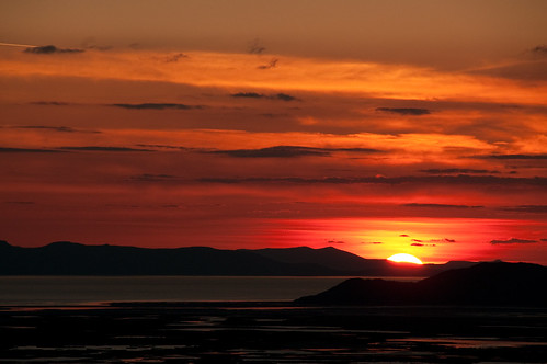 Sunset Over the Great Salt Lake