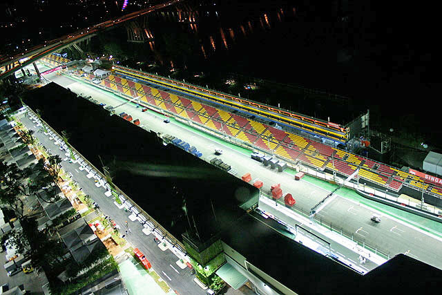 F1 Race tracks in the run up to the event
