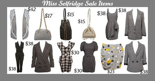 miss selfridge sale items