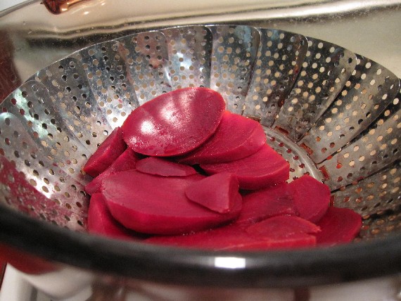 Steamed Beets