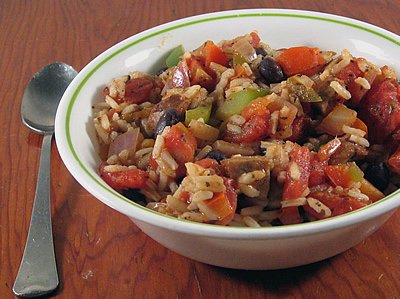 Andouille Rice with Beans