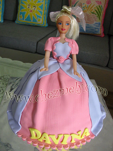 barbie doll cake. Barbie doll birthday cake for