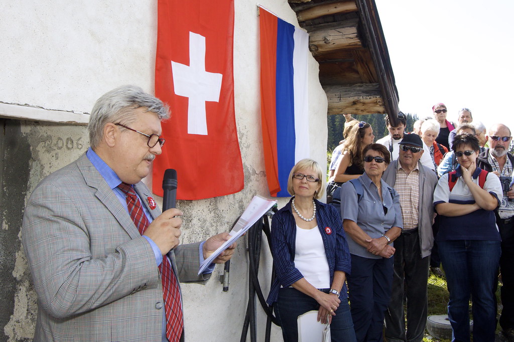 : Ansprache von Sergej Maguta zur Suworow-Gedenktafel auf der Alp Ranasca 