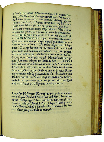 End of Book 10 from Eutropius: Breviarium historiae Romanae