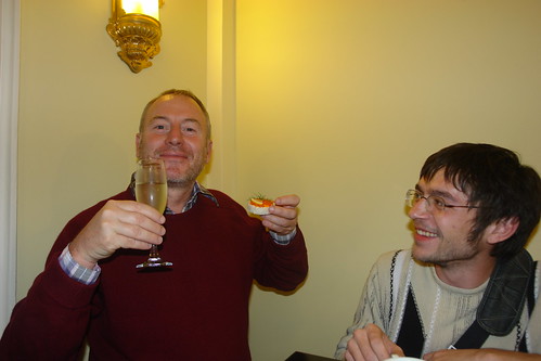 Drinking in Odessa - champagne and caviar
