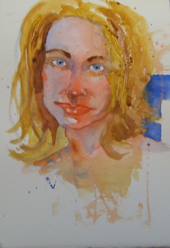 Watercolor Portrait - "Judith"
