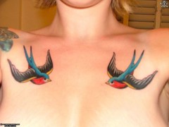 wings tattoo,animal tattoo,woman tattoo