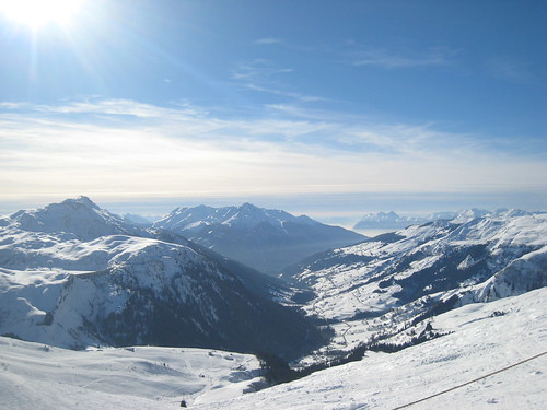 Skiing, Les Contamines, French Alps