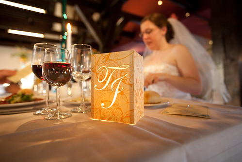 For our sweetheart's table I choose to do our monogram instead of a table 