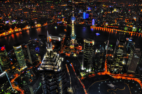 Shanghai Skyline from 492 Meters