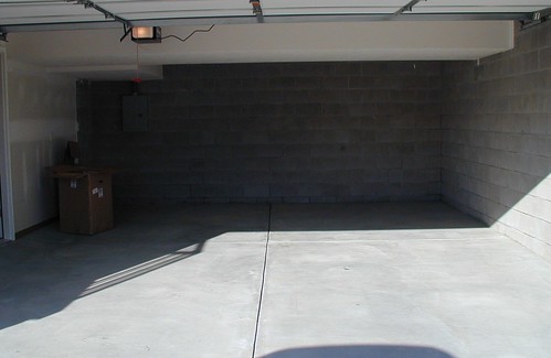 The garage before we moved in