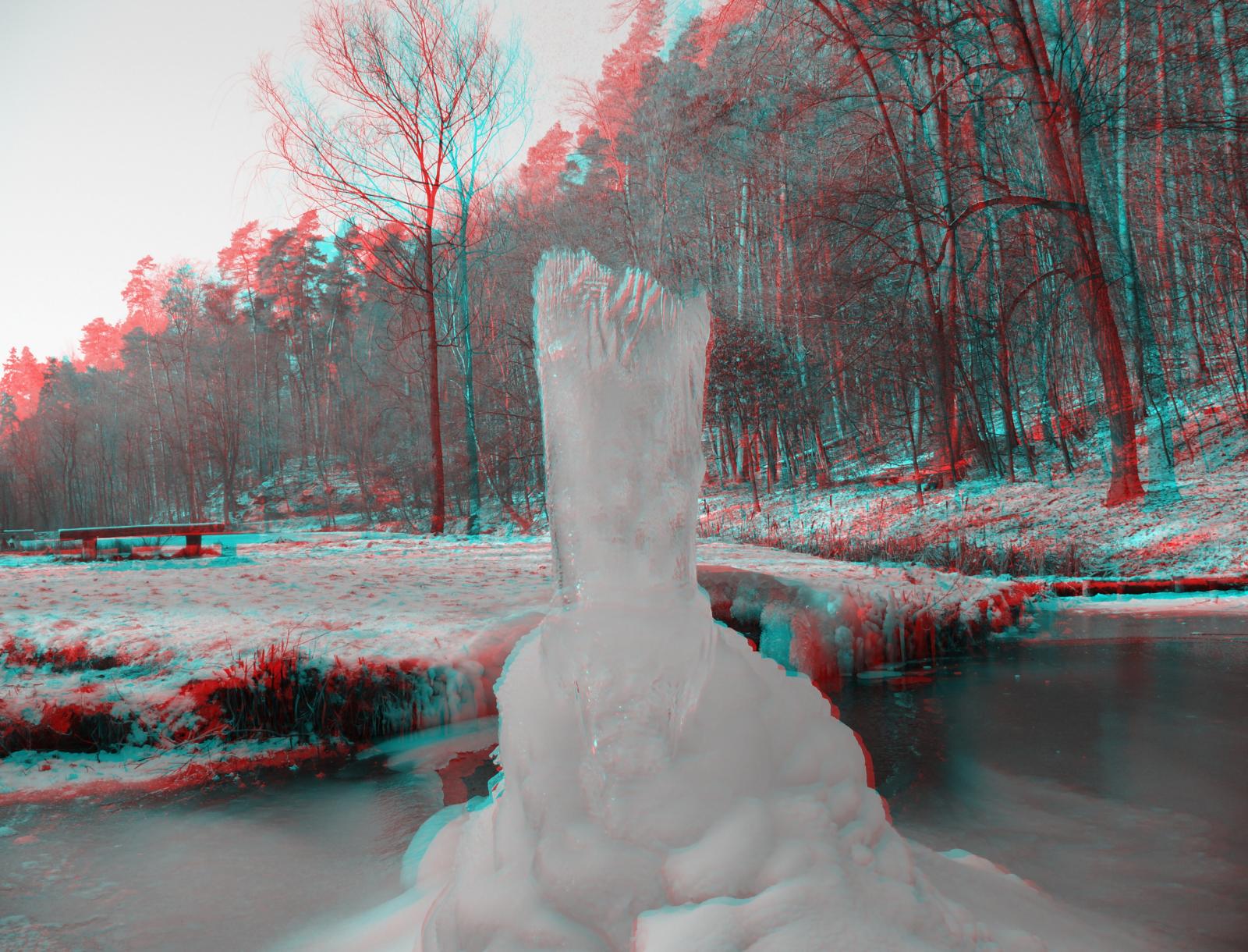 3D Anaglyph Stereo Ice and