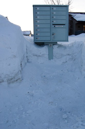 mailbox snow piles