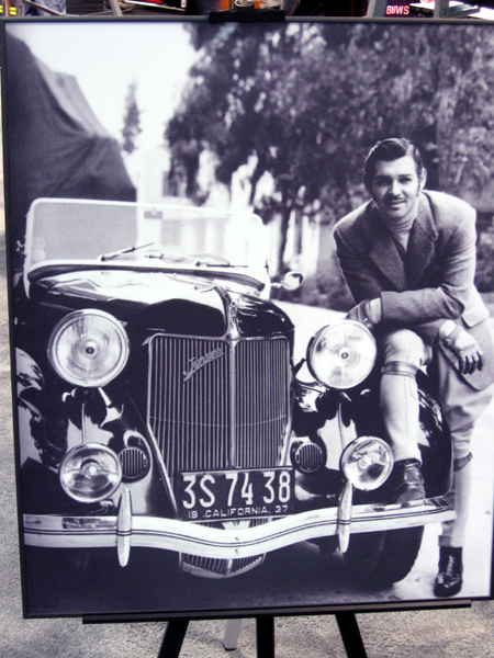 Clark Gable with 1936 Jensen-Ford (Click to enlarge)