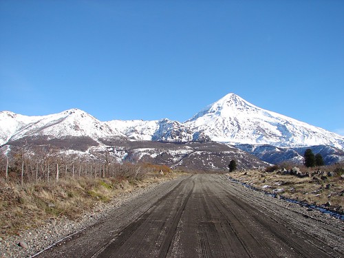 Caminho entre Pucón/Chile e Junin de Los Andes/Argentina