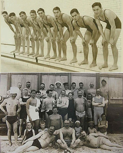 old timey men's bathing suits