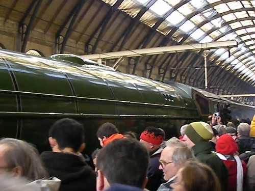 From the Tornado, panning across to the lookers on the main platform