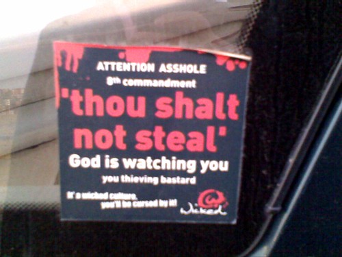 thou shalt not steal