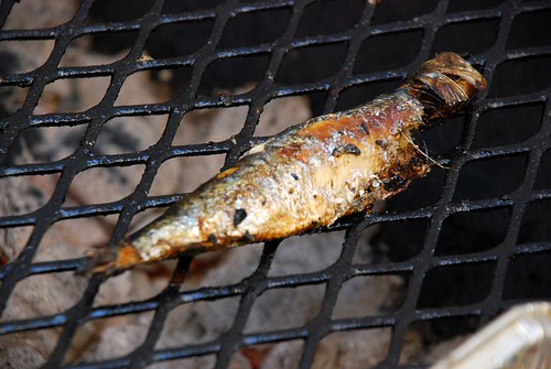 sardine on grill @ Bistro 61, Bastille Day fest...