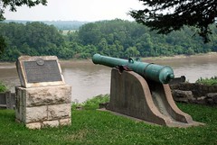 French cannons over Missouri River, Fort Leavenworth