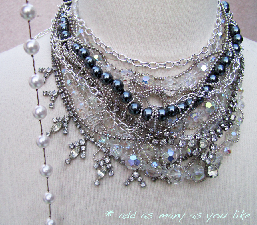 DIY-Tom-Binns-rhinestone-chains-pearl-chunky-choker-collar-necklace-9