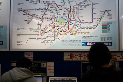 Metro Map in Tokyo