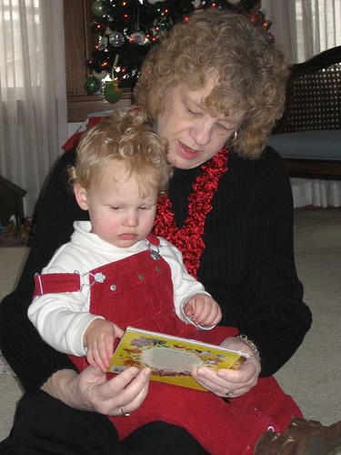 Mom reads to Andrew