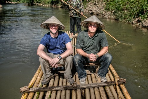 Doug & Jeff on the Bamboo Raft