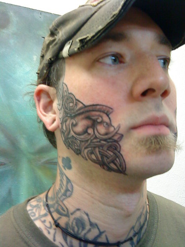 nails' face tattoo tattoo done by