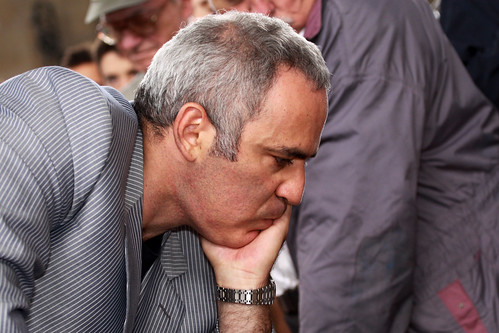 Schach-Weltmeister Garri Kasparow aus Baku/Aserbeidschan ©  J