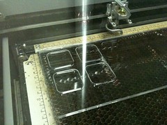 Lasering an smd jig