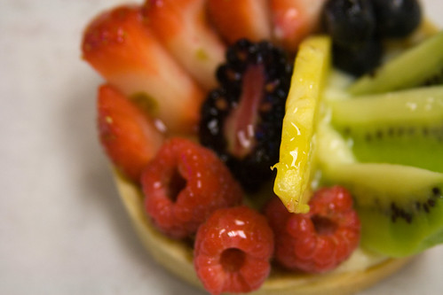 Fresh Fruit Tart close up