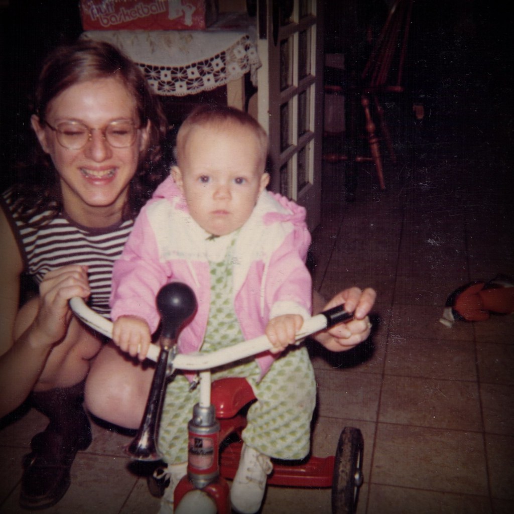 1971 Jen Baby on Tricycle