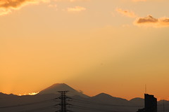 sunset and Mt.Fuji