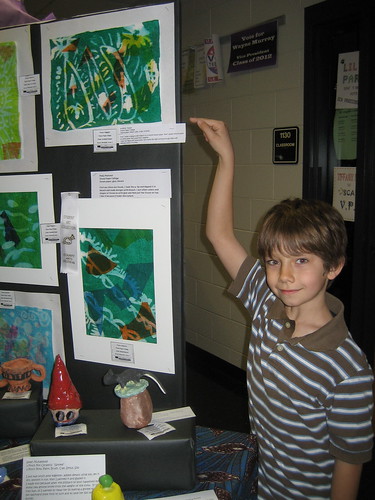 Jonathon had a piece in the art show too.
