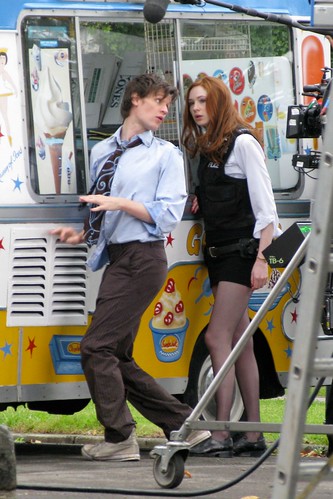 Meanwhile new Scots companion Karen Gillan has been getting Dr Who fans'