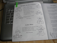 H's reading book - Baby poems