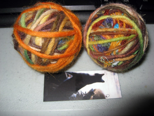 cat toys felted balls