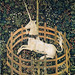 Tapestry no. 7: The Unicorn in captivity (detail)