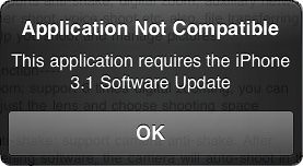 application not compatible