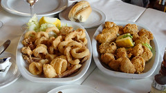 Adobo y Calamares fritos