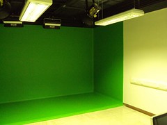 Green screen video production room