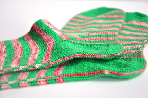 3rd pair of burning stripes socks finished-8